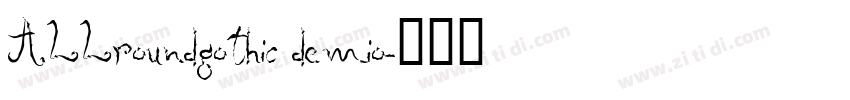 ALLroundgothic demio字体转换